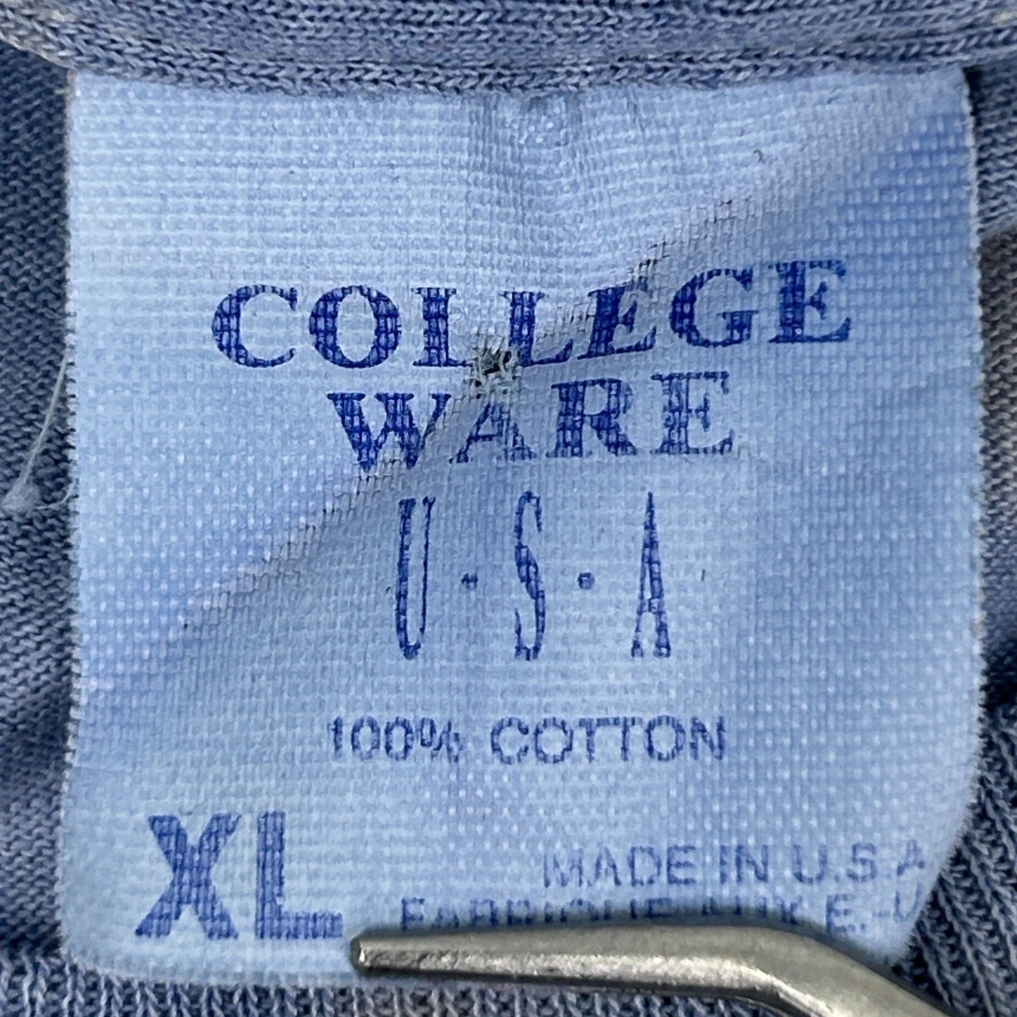 Vintage 90s Canis Lupus Wolf T Shirt Wolves Preserve Protect USA Blue XL X-Large