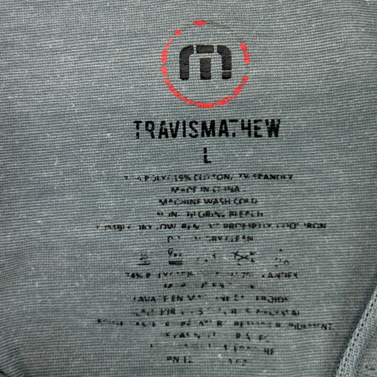 World Series of Poker 1/4 Quarter Zip Shirt Travis Mathew WSOP Gray Mens L Large