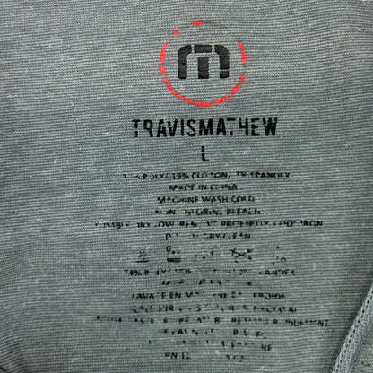 World Series of Poker 1/4 Quarter Zip Shirt Travis Mathew WSOP Gray Mens L Large