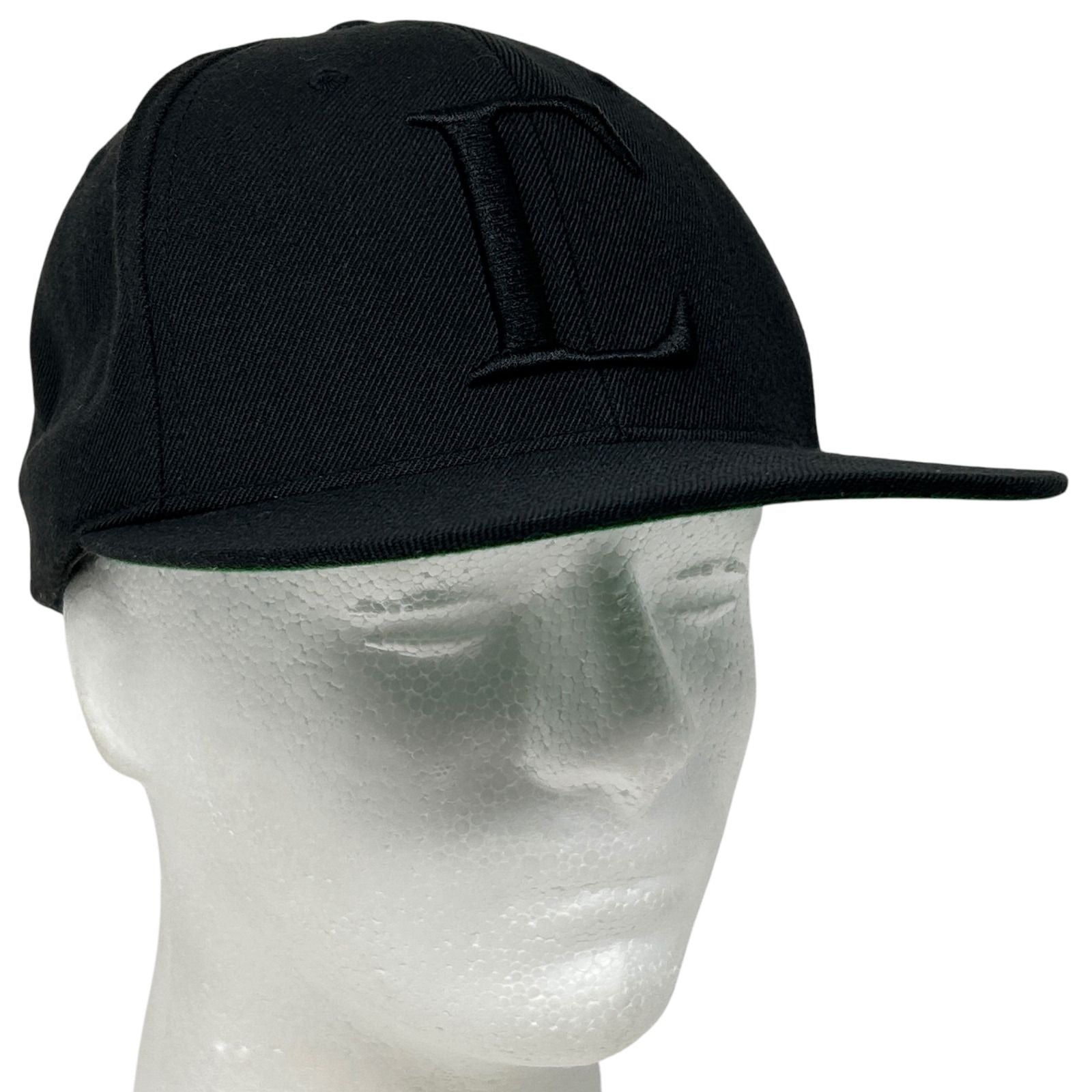 Darc Sport Black Snapback Hat with Embroidered Letter C Detail, Front View