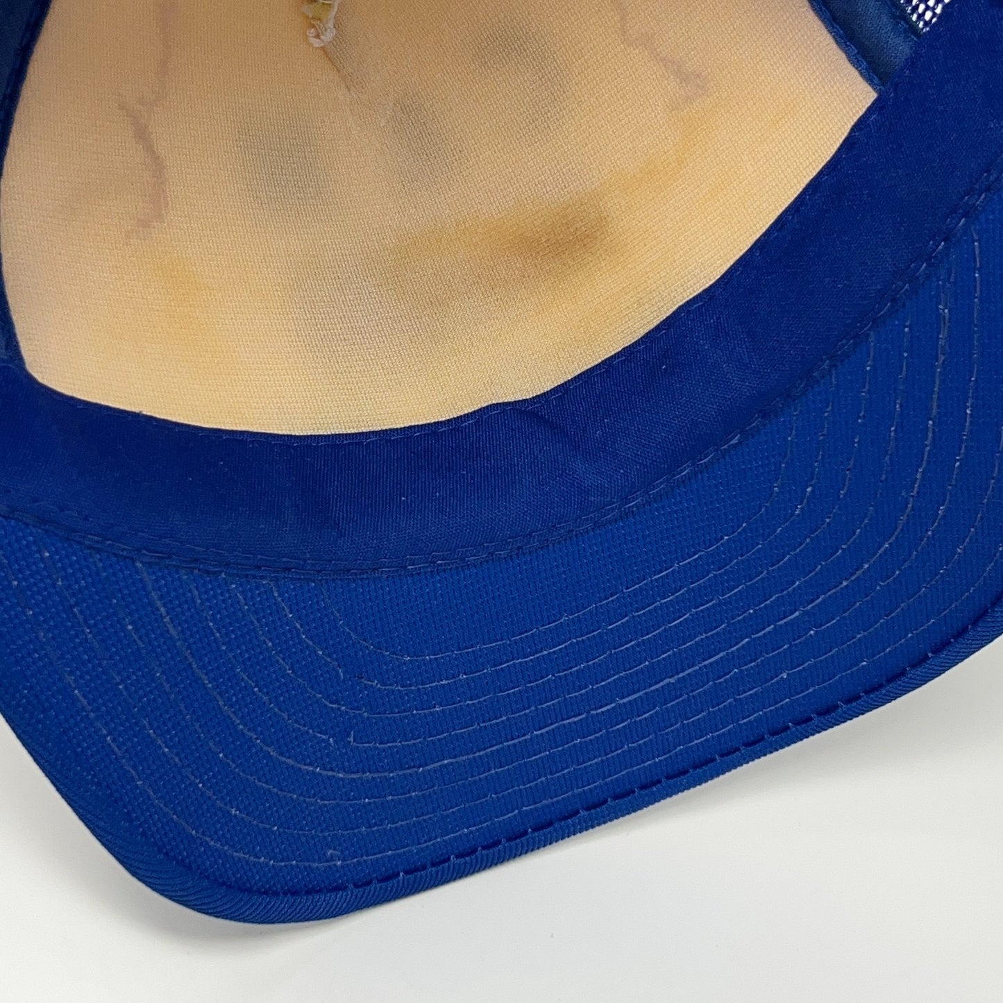 Vintage 80s C&M Delivery Trucker Hat Baseball Cap Trucking Mesh Snapback Blue