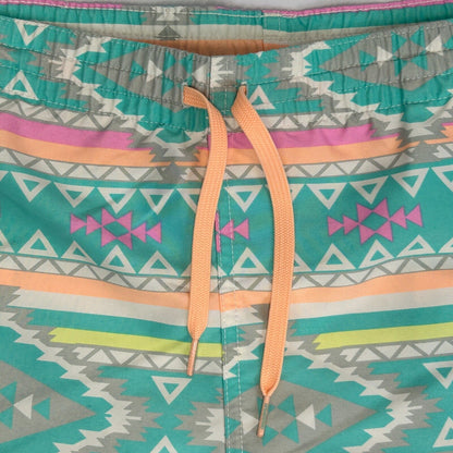 Chubbies En Fuegos 4" Swim Trunks Large Southwestern Aztec Shorts Mens Green