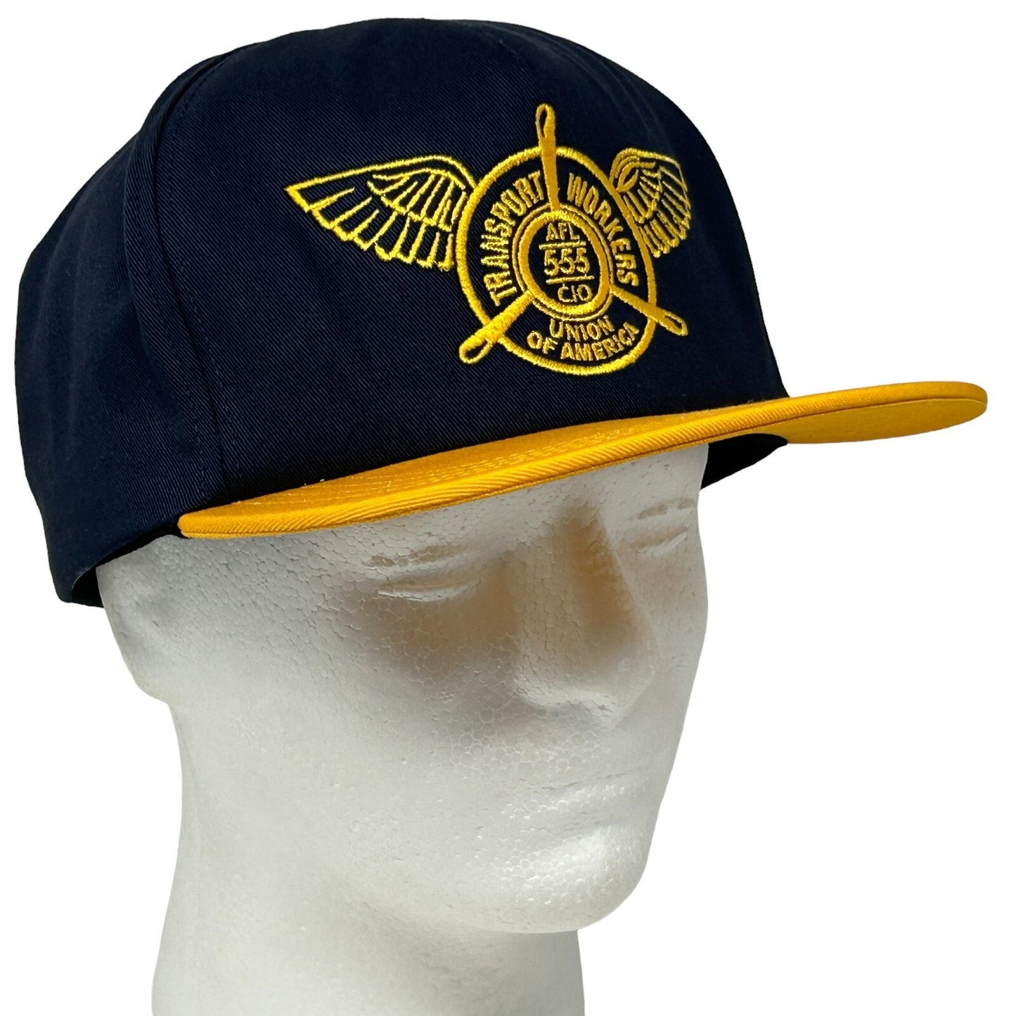 Transport Workers Labor Union Local 555 Hat Cap Blue Snapback AFL CIO TWU USA