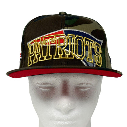 New England Patriots Hat Green New Era NFL Camouflage Camo Snapback Baseball Cap