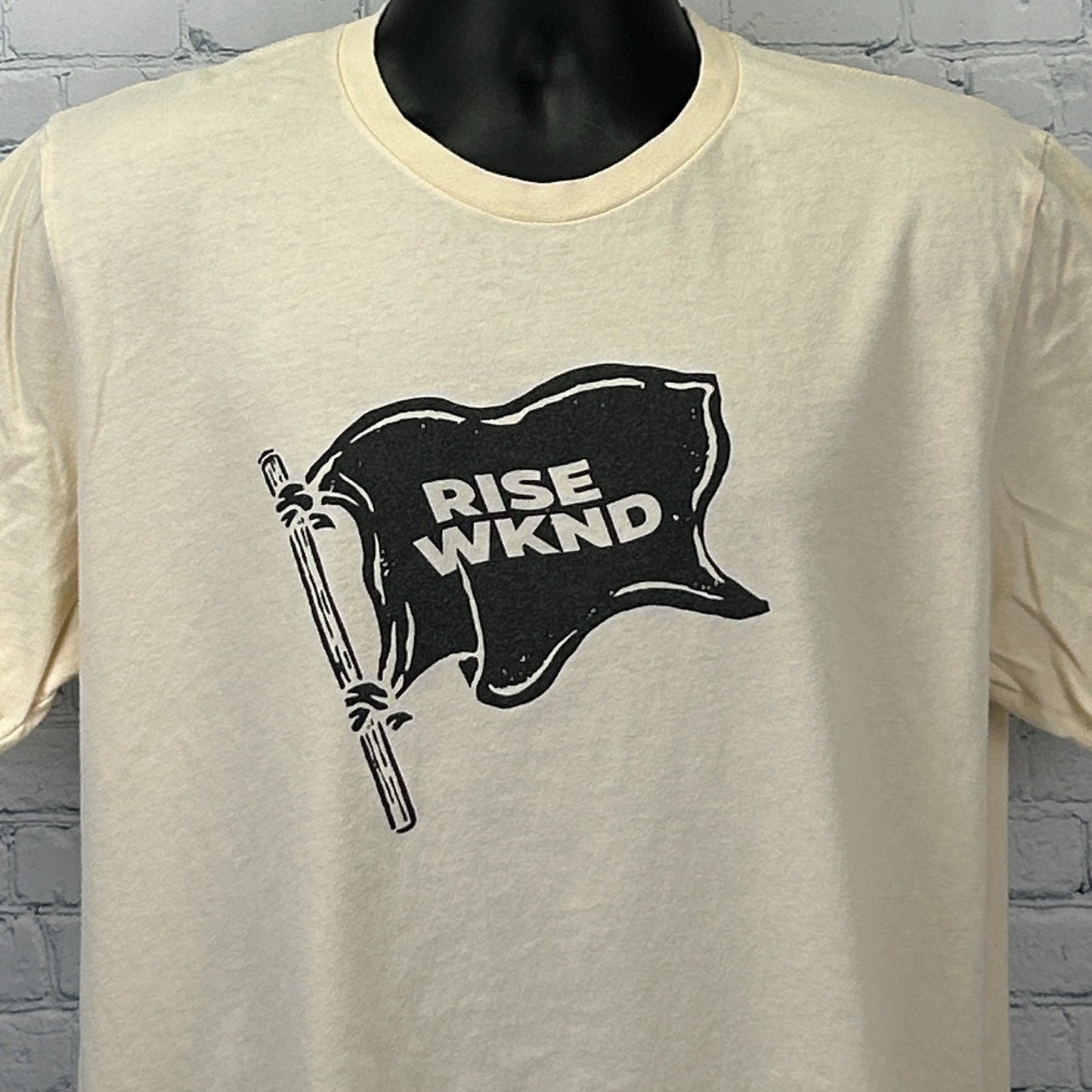 RISE WKND T Shirt Free Indeed John 8 34-36 Christian Jesus Tee Beige XL X-Large