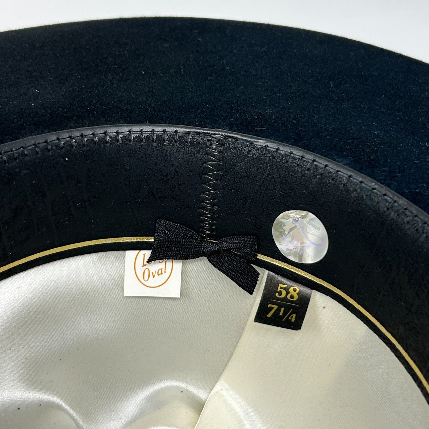 Resistol 6X Beaver Cowboy Hat Western CSCOLE 4 Inch Brim Long Oval Black 7 1/4