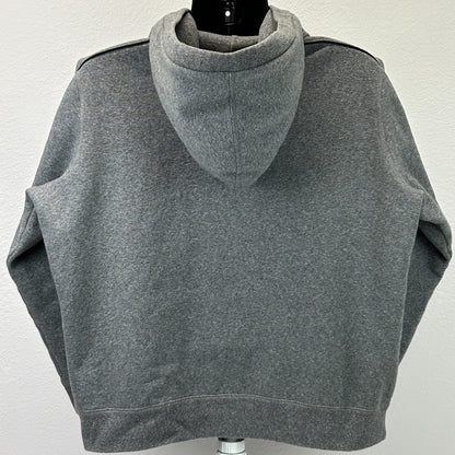 Roots is Canada Hoodie Hooded Sweatshirt Full Zip Maple Leaf Gray Mens L Large