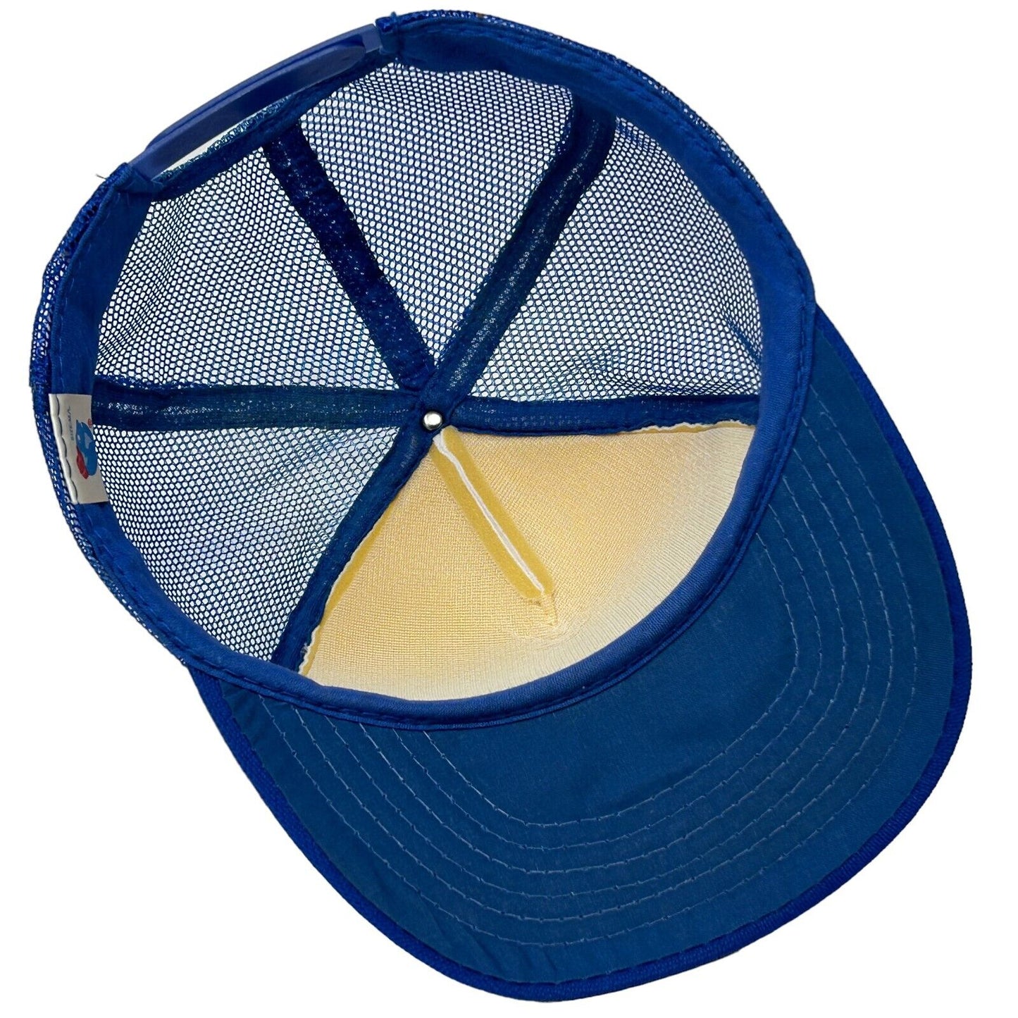 Big 5 Sporting Goods Trucker Hat Vintage 90s Blue Mesh Snapback Baseball Cap