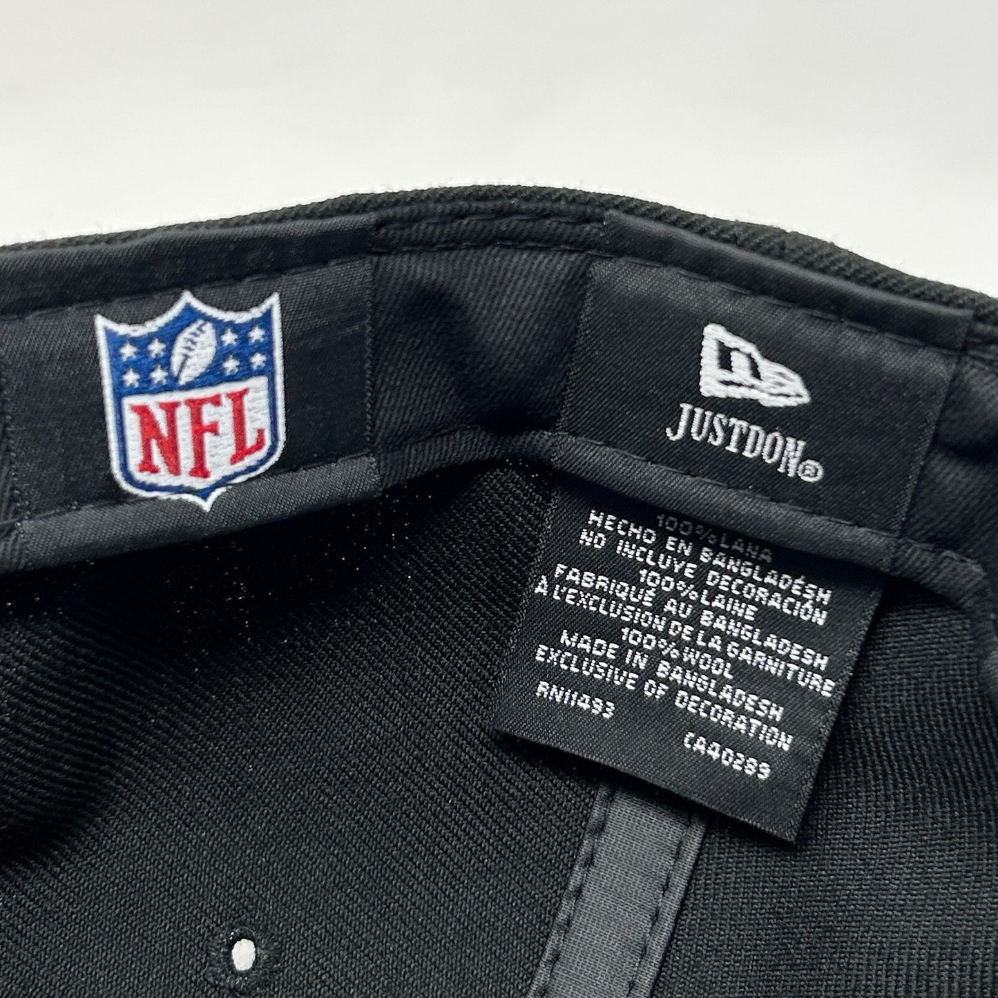 Atlanta Falcons Wool Baseball Hat Cap Fitted 7 1/4 New Era x Just Don NFL Black