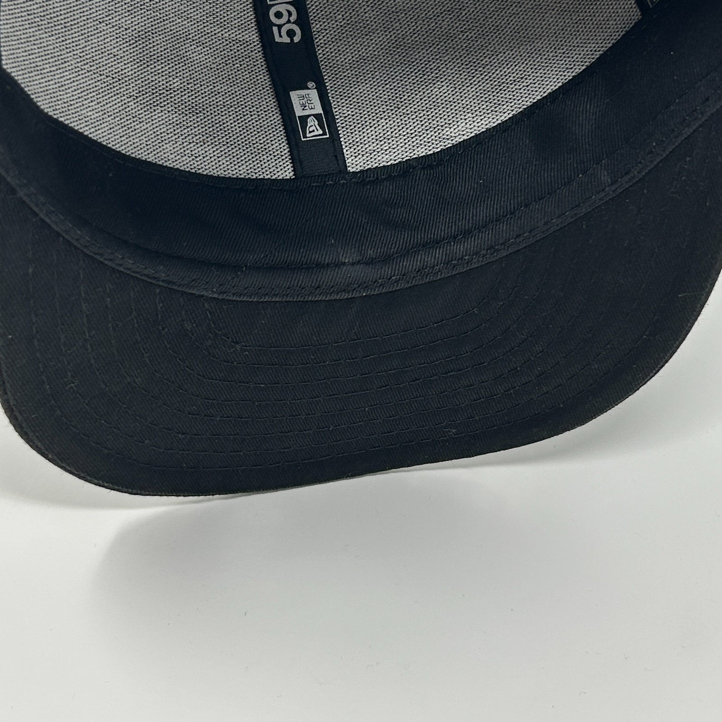 Las Vegas Aviators Hat Baseball Cap MiLB New Era Wool Black On Black Fitted 7 - Neon Vintage
