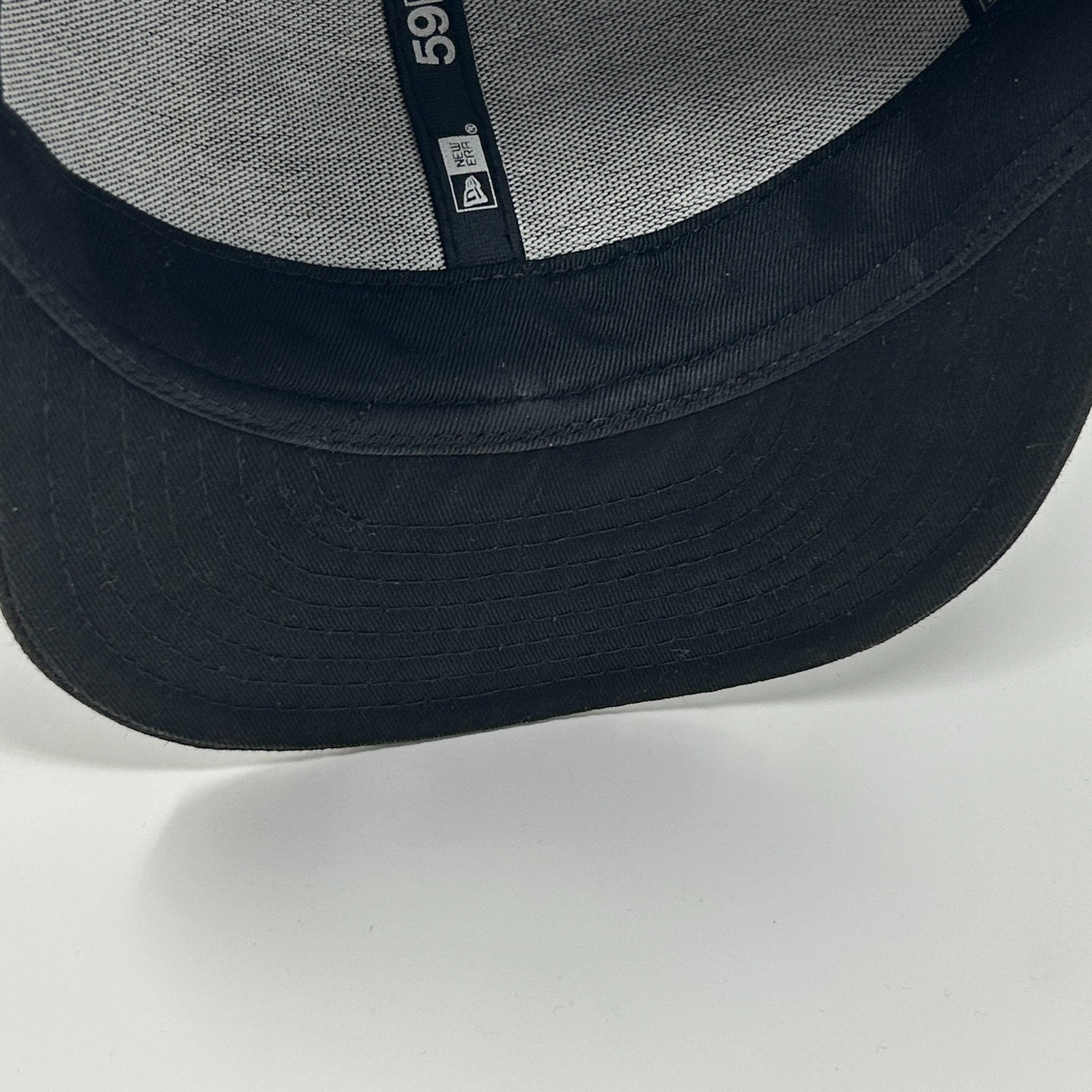 Las Vegas Aviators Hat Baseball Cap MiLB New Era Wool Black On Black Fitted 7 - Neon Vintage