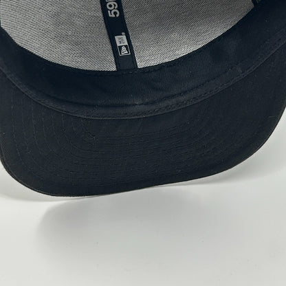 Las Vegas Aviators Hat Baseball Cap MiLB New Era Wool Black On Black Fitted 7 - Neon Vintage