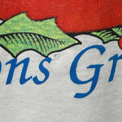Vintage Walmart Seasons Greetings T Shirt Mens XL X-Large White 90s Christmas