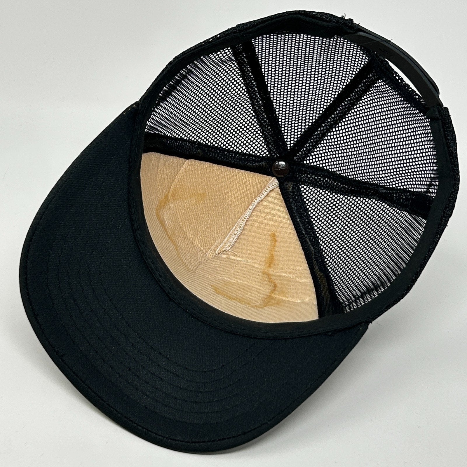 Vintage 80s Hacienda Casino Trucker Hat Cap Las Vegas Gambling Snapback Black - Neon Vintage