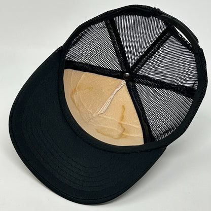 Vintage 80s Hacienda Casino Trucker Hat Cap Las Vegas Gambling Snapback Black - Neon Vintage