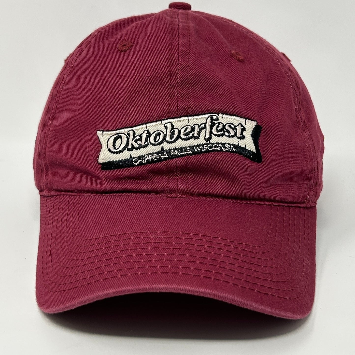 Oktoberfest Chippewa Falls Wisconsin Dad Hat Cap Red Octoberfest Prost Strapback