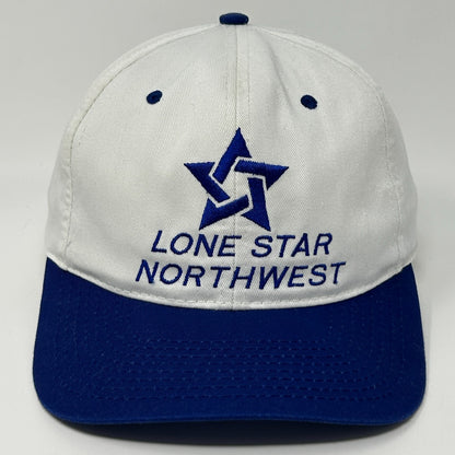Vintage Lone Star Northwest Concrete Hat Cap White 90s Portland Snapback 6 Panel