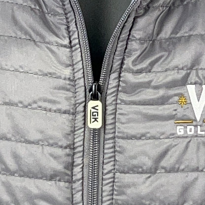 Las Vegas Golden Knights Quilted Jacket Mens XL X-Large Gray Station Casinos NHL