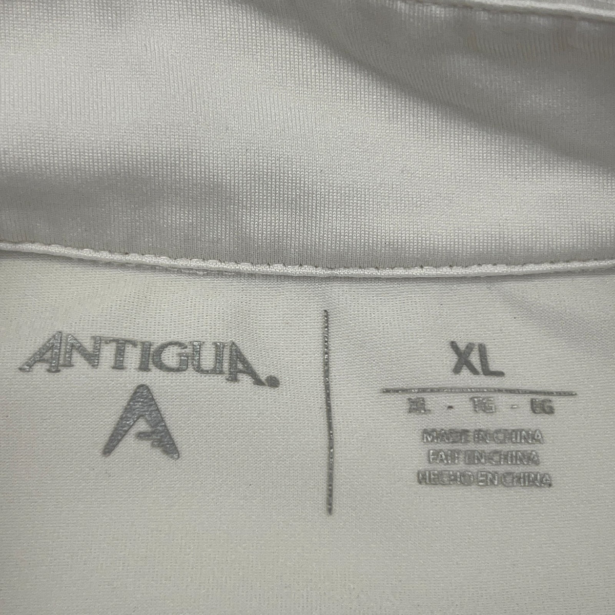 Memphis Tigers 1/4 Quarter Zip Pullover Shirt XL X-Large White Antigua Golfer