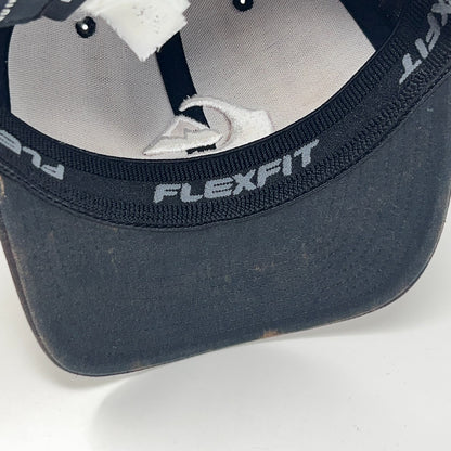 Quiksilver Hat Baseball Cap Surfer Surfing Bleach Spotted Brown FlexFit L-XL
