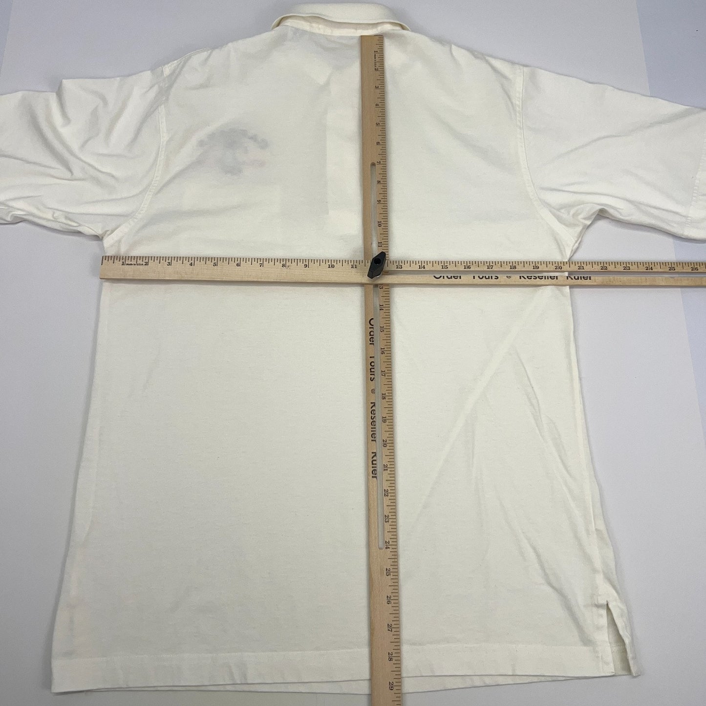Vintage 80s Caesars Palace Golf Club Polo Shirt Las Vegas Casino White M Medium