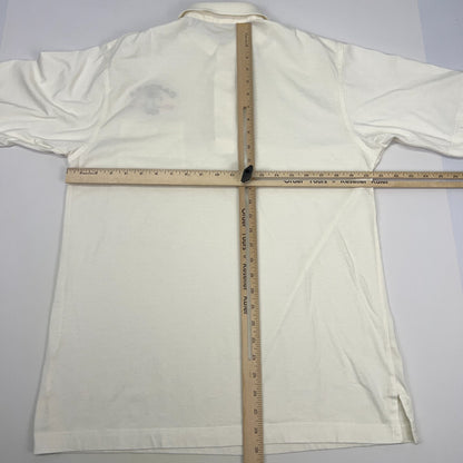 Vintage 80s Caesars Palace Golf Club Polo Shirt Las Vegas Casino White M Medium