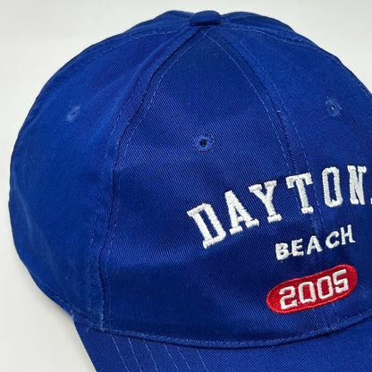 Vintage Y2Ks Daytona Beach 2005 Hat Baseball Cap Florida 6 Panel Strapback Blue