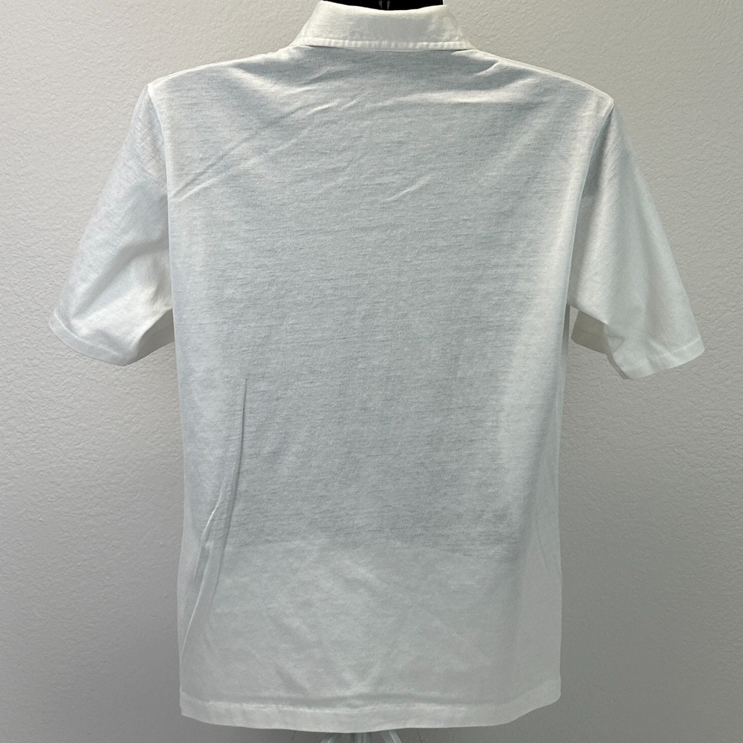 Vintage 80s Gleneagles CC Country Club Polo Shirt Plano Texas Golf White L Large