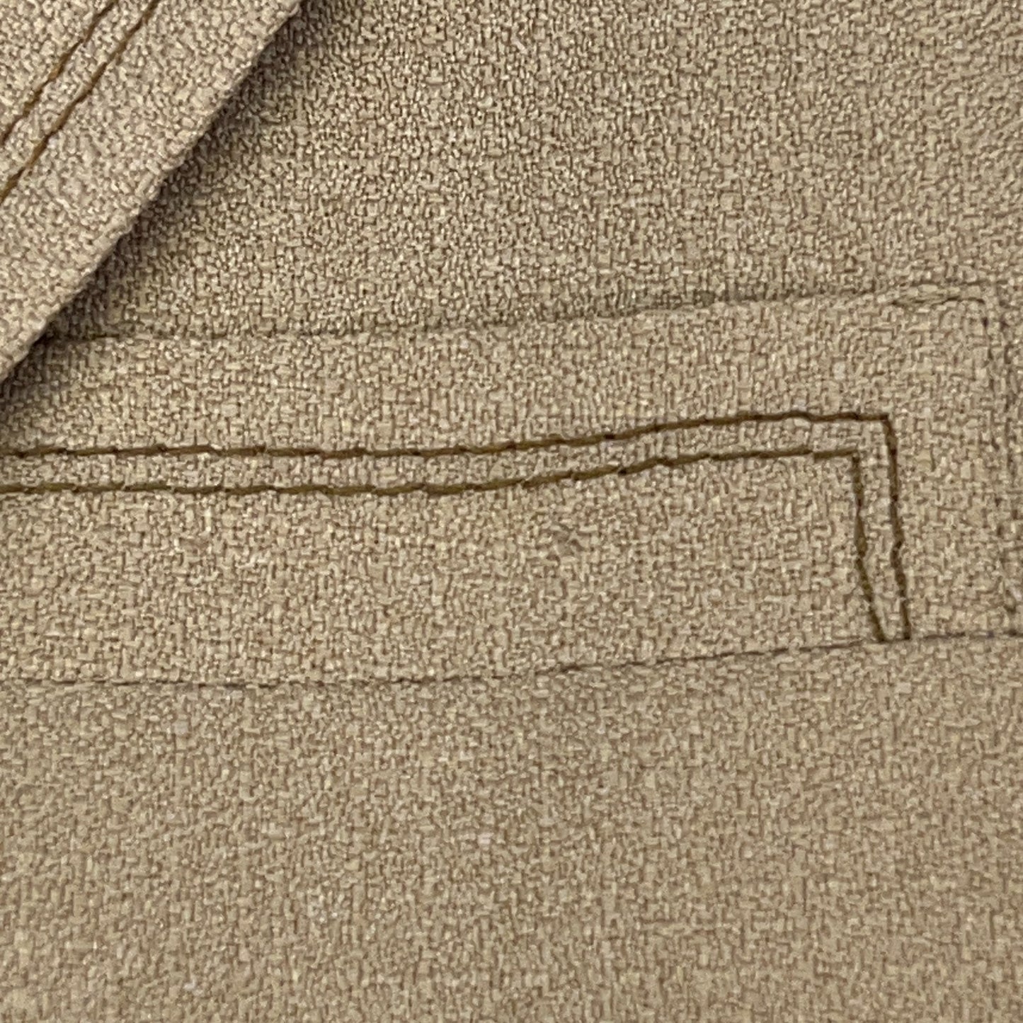 Vintage 70s Sport Coat Jacket Beige Wakes British Club Tennis Pockets Mens 36