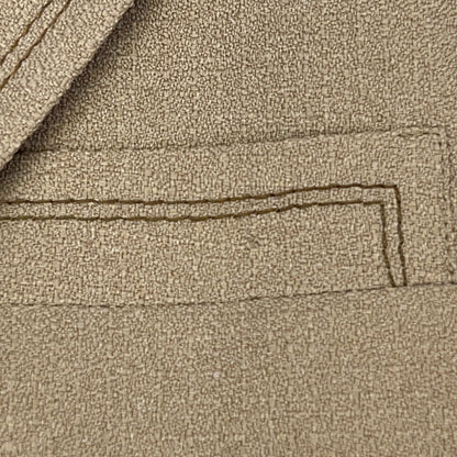 Vintage 70s Sport Coat Jacket Beige Wakes British Club Tennis Pockets Mens 36