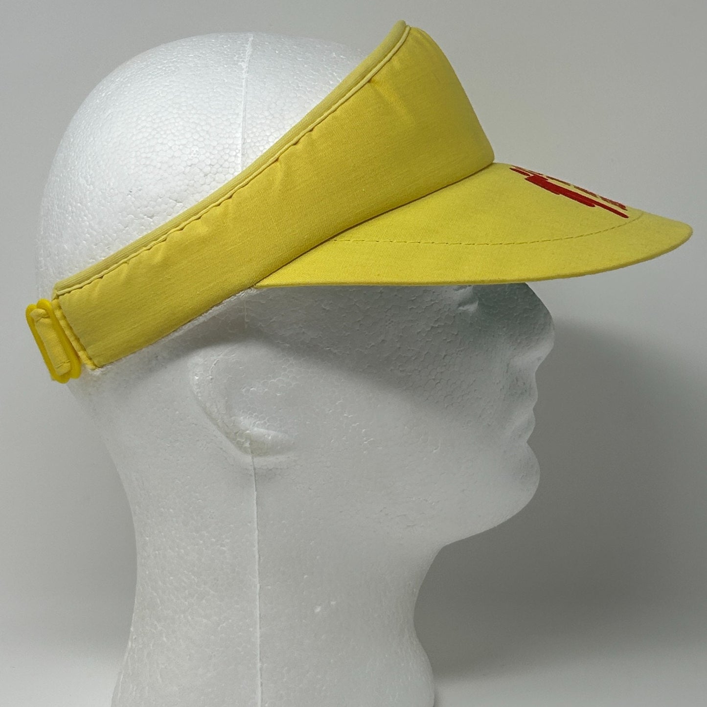 Vintage Pepsi Challenge 10000 Meter Series Visor Hat Cap Yellow 80s Strapback