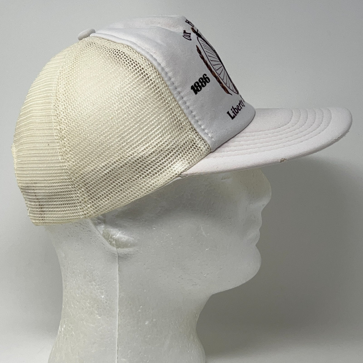 Vintage 1986 Liberty State Park Jersey City NJ Statue of Liberty Trucker Hat Cap