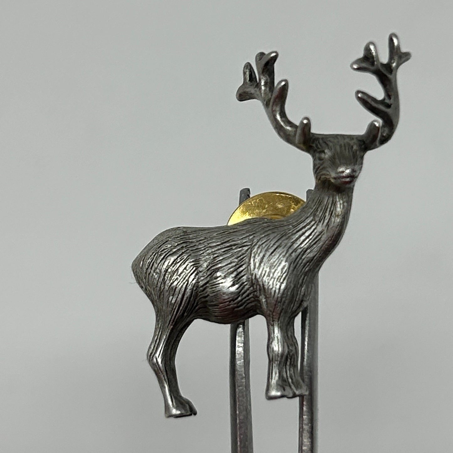 Lot of 6 Vintage Hunting Shooting Hat Lapel Pins Pinback Buttons Elk Deer Hunter