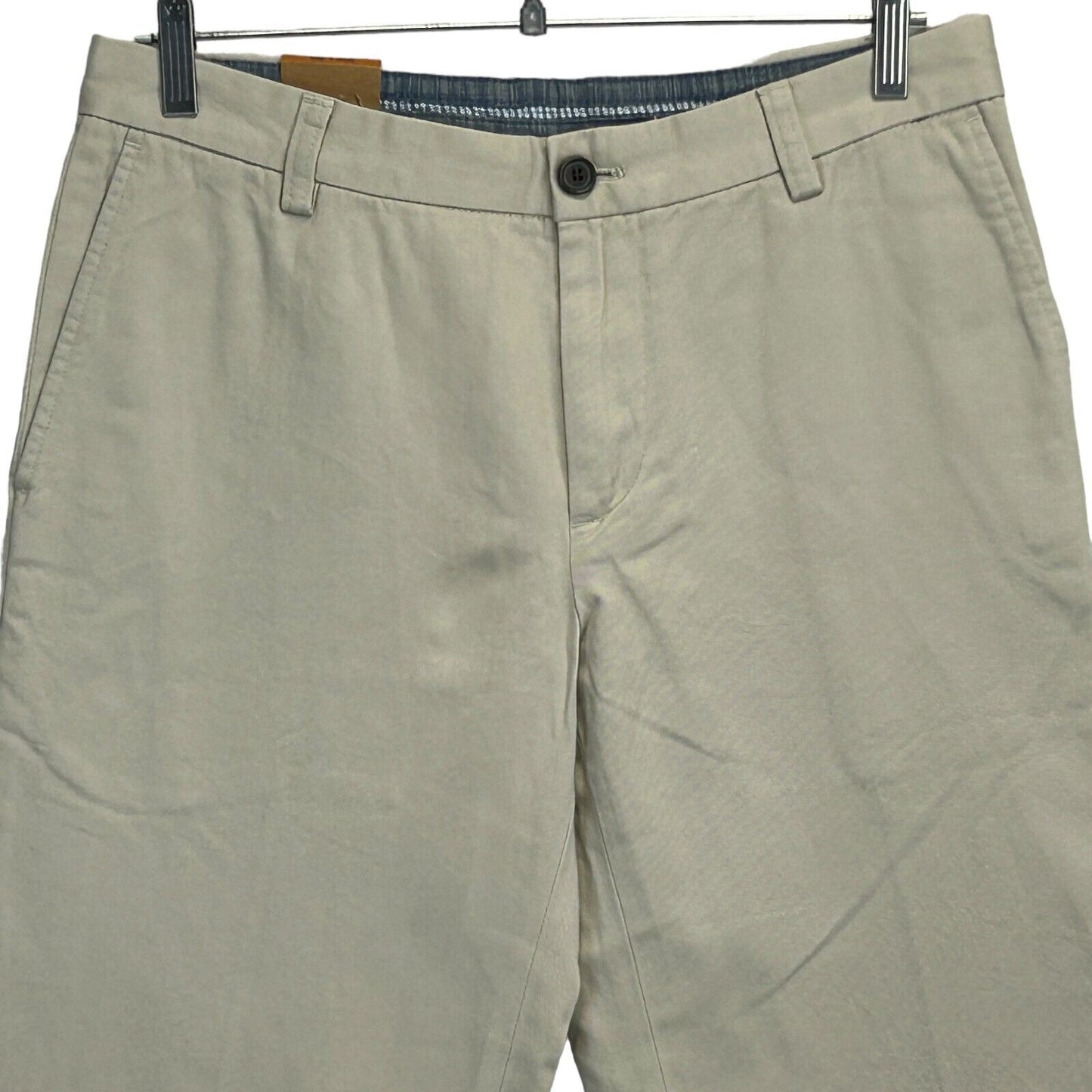 Pantalones chinos Wilton de GH Bass, 30 de ancho x 29 de largo, color caqui, de algodón, para hombre, color beige