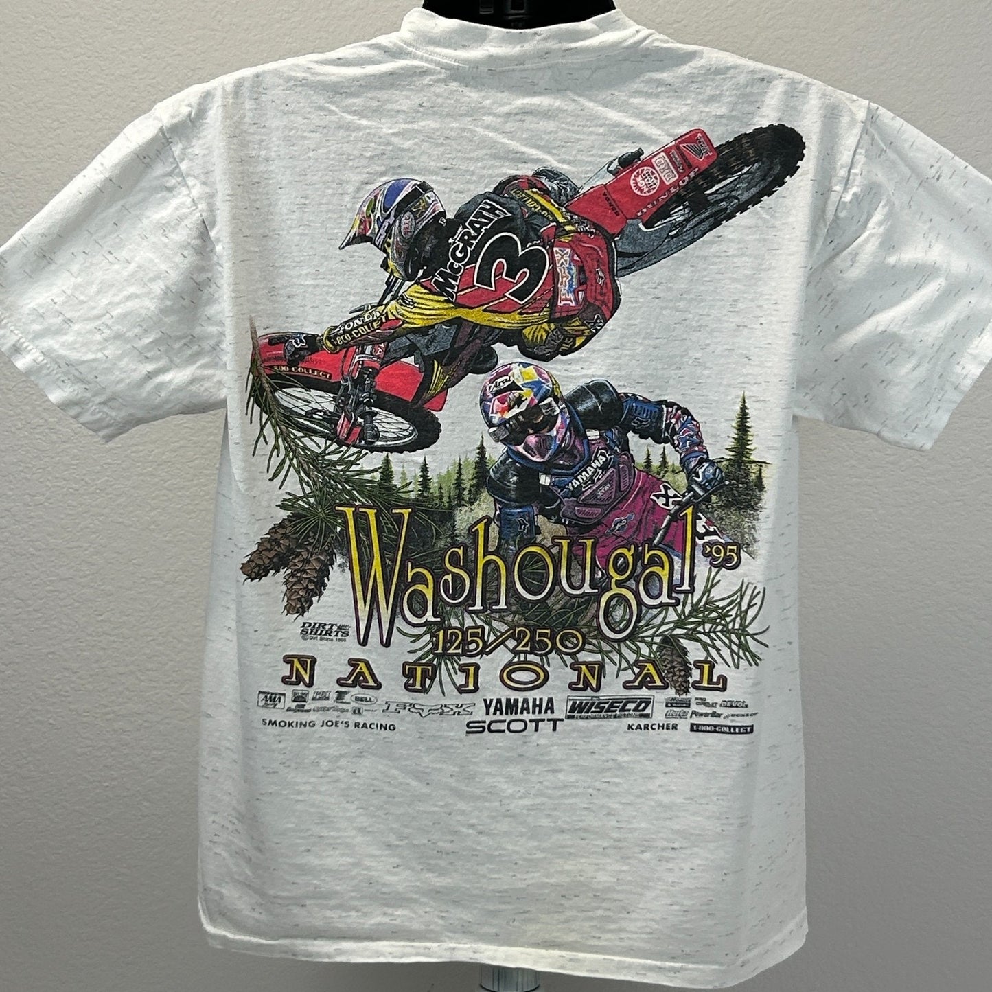 Vintage Washougal National T Shirt Mens L Large Gray MX Motocross Jeremy McGrath