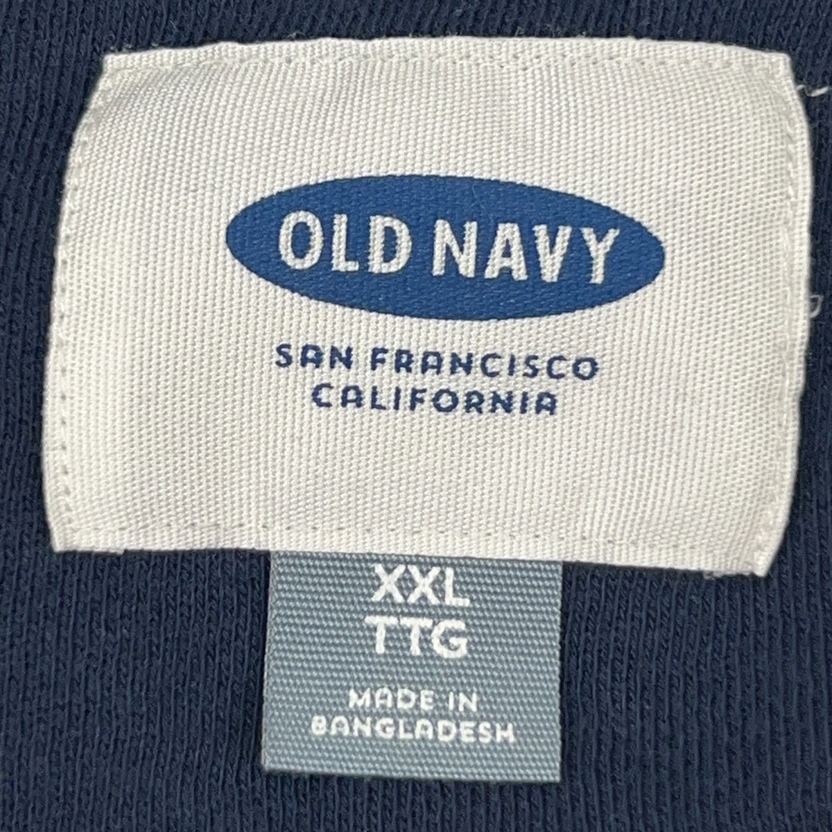 Old Navy 1/4 Quarter Zip Sweatshirt Mens 2XL XXL Navy Blue Pullover Cotton Blend