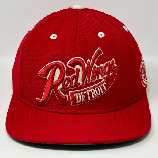 Reebok Detroit Red Wings Red Baseball Cap with Embroidered Logo and Adjustable Fit