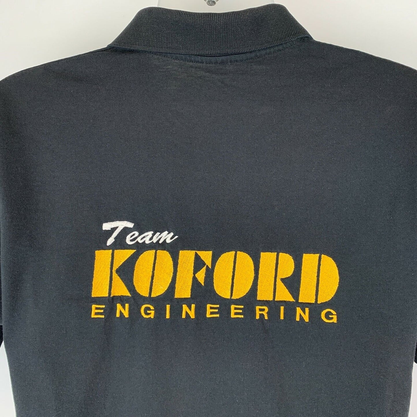 Koford Engineering Slot Car Vintage 90s Polo Shirt Scale Racing Slotracing Large