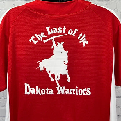 Vintage D Troop Dakota Warriors Cavalry Baseball Jersey XL X-Large Red Champion