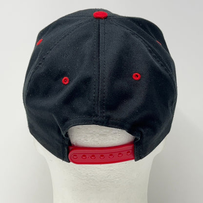 Vintage 90s Chicago Bulls Hat Baseball Cap NBA Basketball Logo 7 Snapback Black