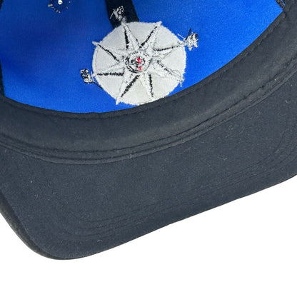 Marlboro Cigarettes Compass Vintage 90s Hat Blue 6 Panel Strapback Baseball Cap