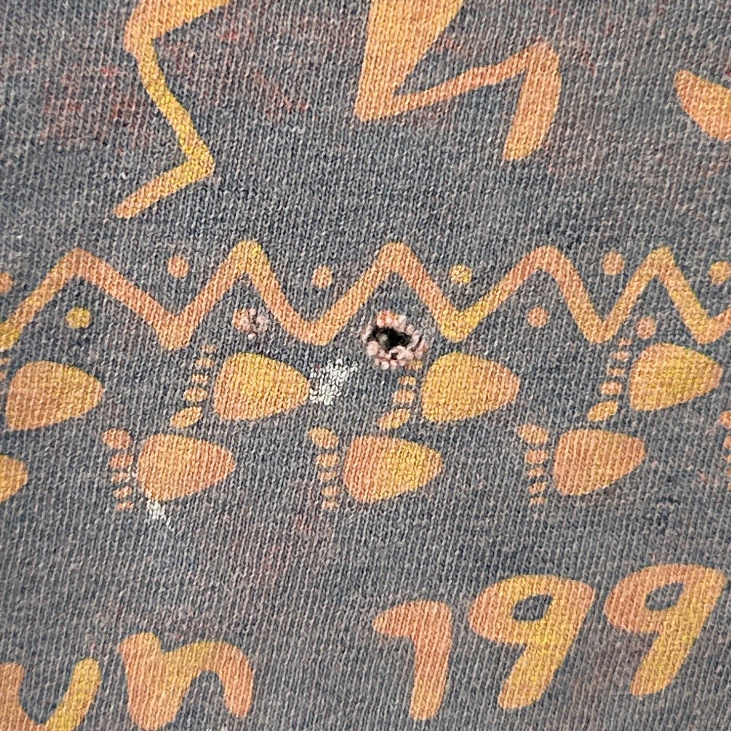 Vintage 90s Distressed Liberty Run T Shirt Tekamah Nebraska Orange XL X-Large