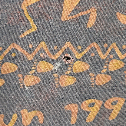 Vintage 90s Distressed Liberty Run T Shirt Tekamah Nebraska Orange XL X-Large