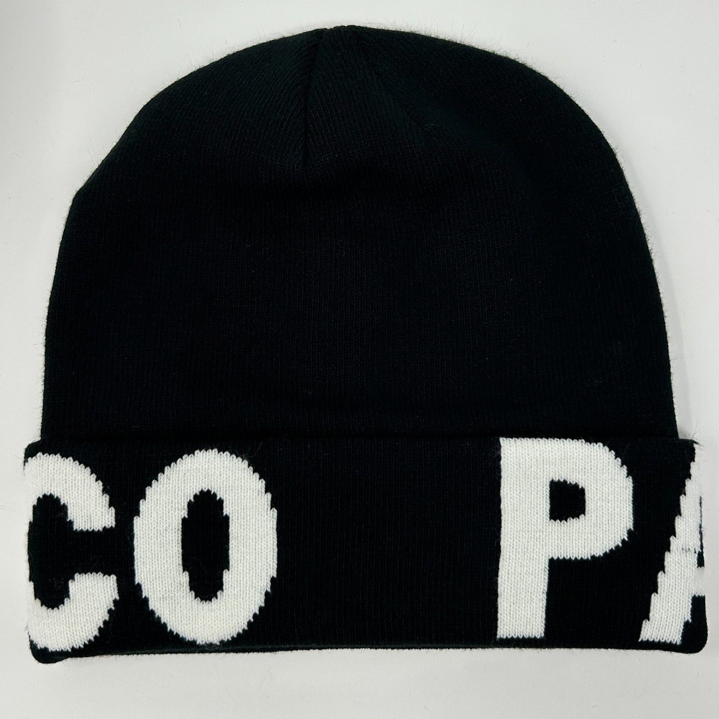 Parasuco Jeans Beanie Winter Hat Toque Streetwear Flip Cuffed Black