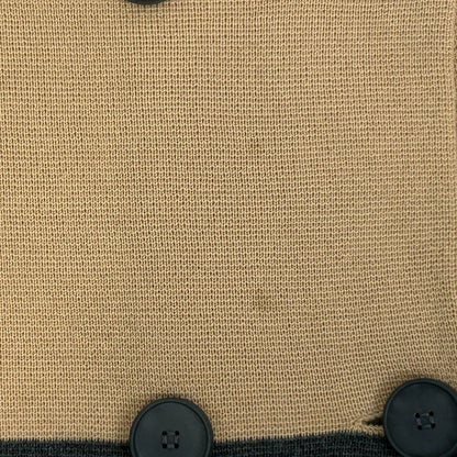 Vintage 60s Wool Sweater Jacket Collared Gia Ninno Joyce Beige Womens S Small