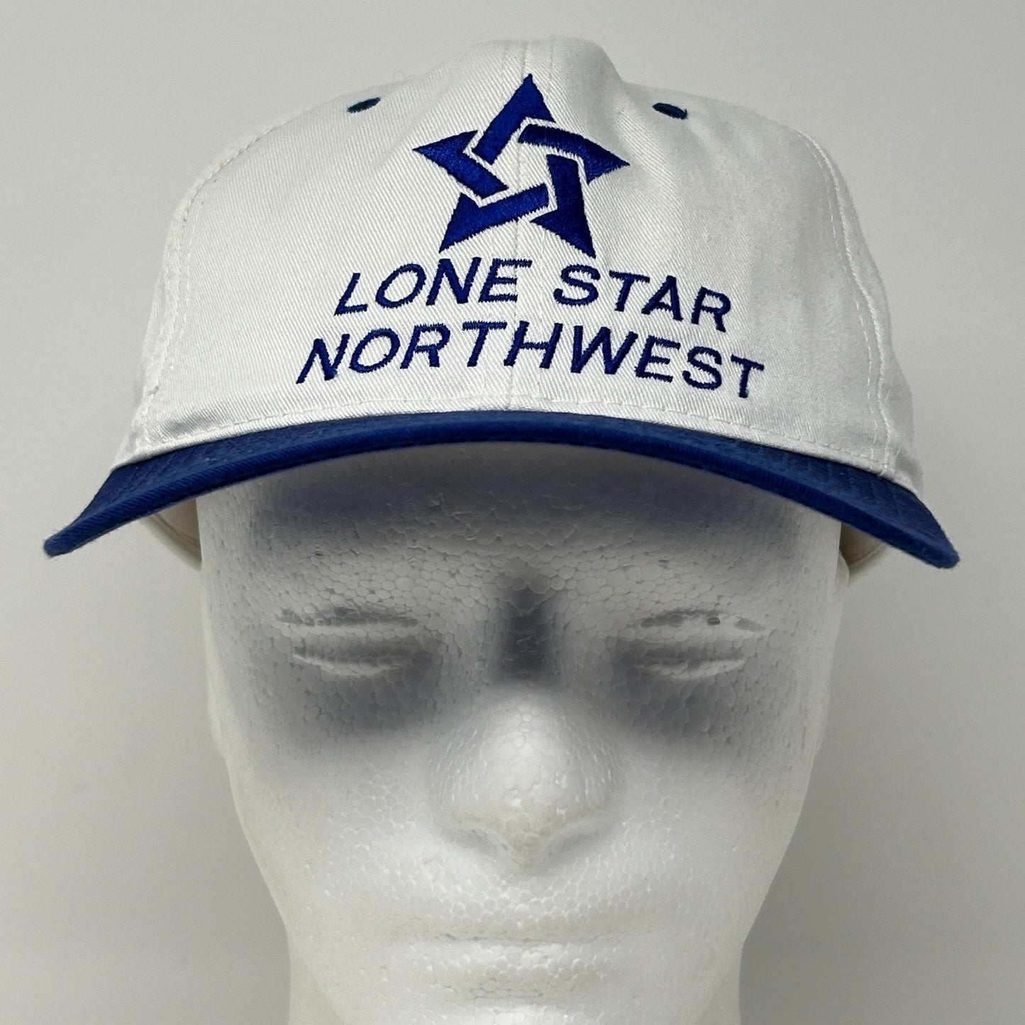 Vintage Lone Star Northwest Concrete Hat Cap White 90s Portland Snapback 6 Panel
