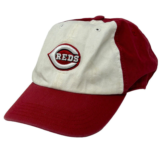 Cincinnati Reds Youth Dad Hat Red 47 Brand Strapback Baseball Cap Kids Boys