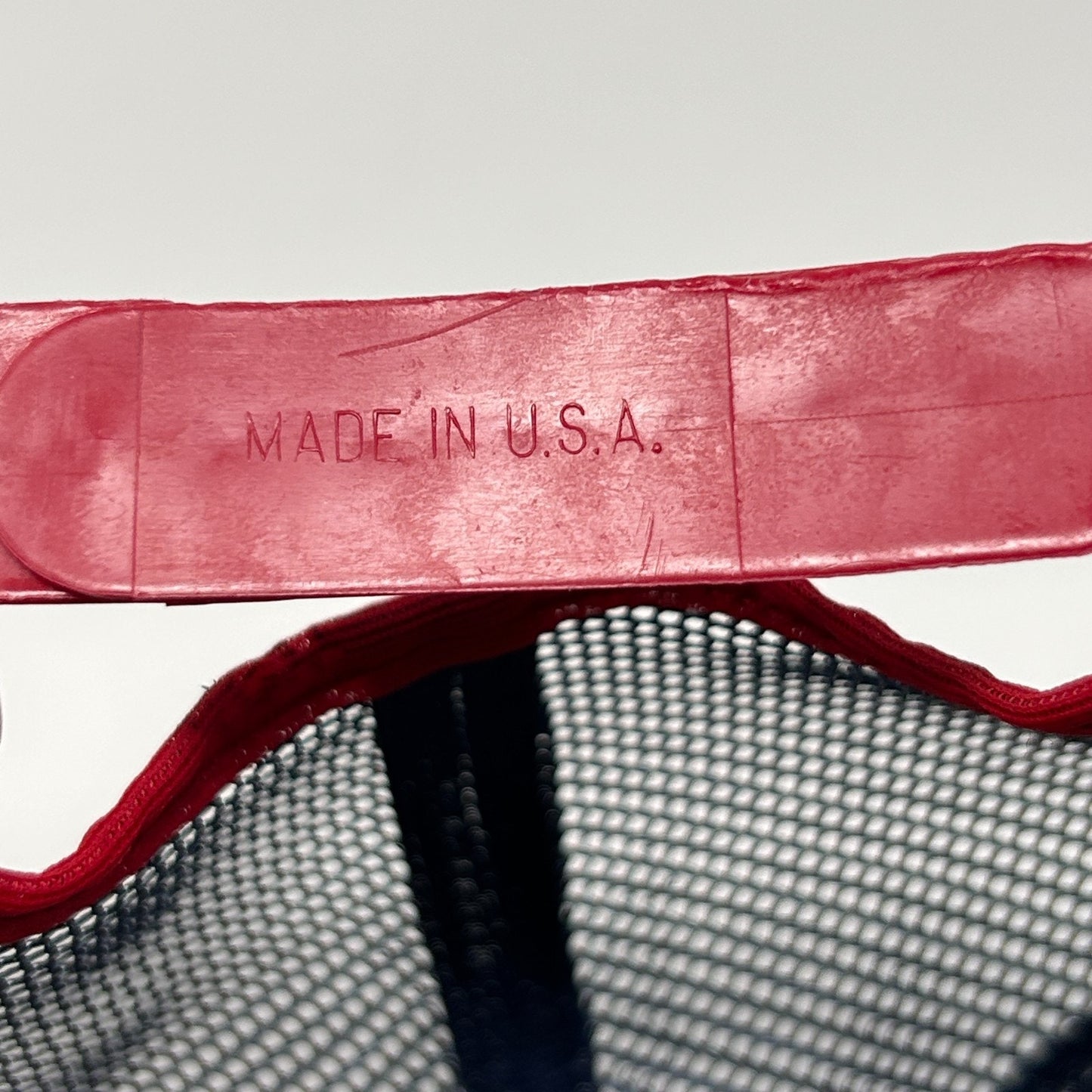 Vintage Siemens RFE 3 Stripe Trucker Hat Cap Blue 80s Mesh Snapback 5 Panel USA