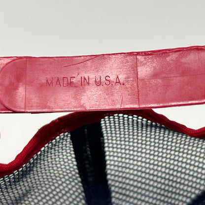 Vintage Siemens RFE 3 Stripe Trucker Hat Cap Blue 80s Mesh Snapback 5 Panel USA