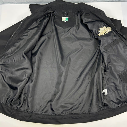 Vintage Fremont Hotel Casino Las Vegas Jacket Gambling Gambler Black M Medium